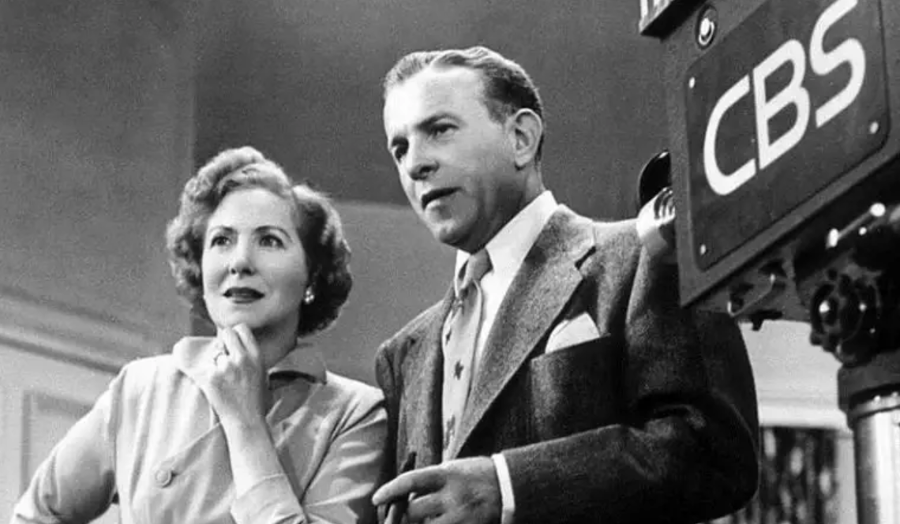 Photo of Gracie Allen and George Burns at CBS
