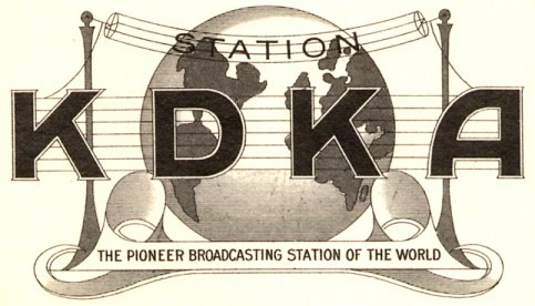 Logo of Pittsburgh radio station KDKA in the 1920s