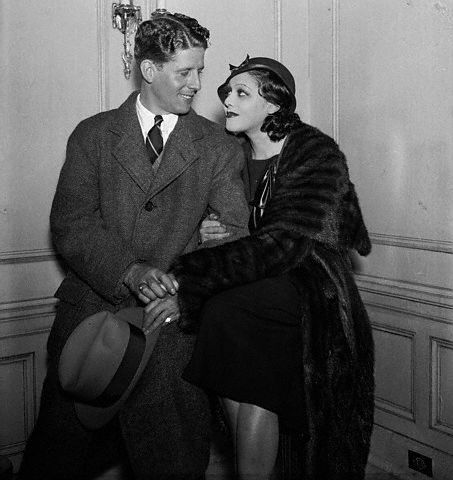 Photo of Rudy Vallee and his wife Fay Webb